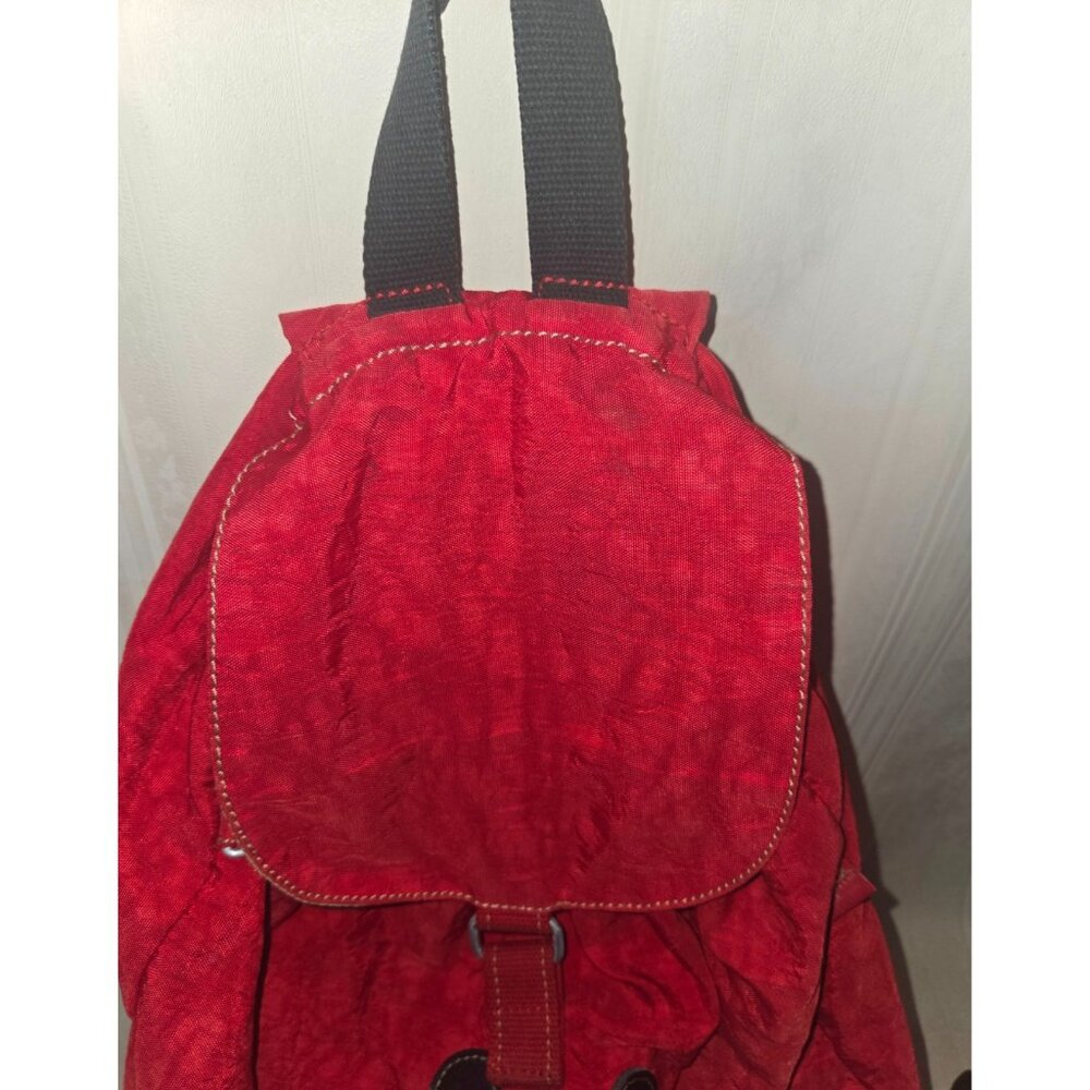 Kipling Red Backpack With Drawstring No Monkey - image 3